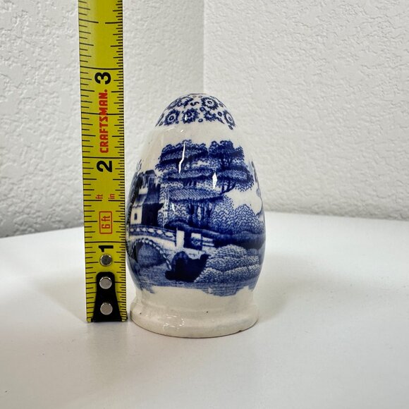 VTG Copeland Spode's Tower Blue/White Salt & Pepper Shakers Set 2.75" x 1.75" ea - Picture 10 of 12